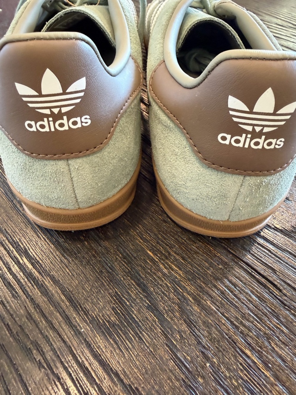 adidas Originals Gazelle Indoor Silver Green Men size 10 new - Picture 11 of 13